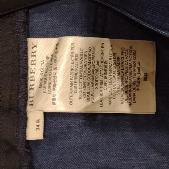 Burberry straight leg jeans dark rinse size 34R women EU (size 8 US) - Picture 11 of 13
